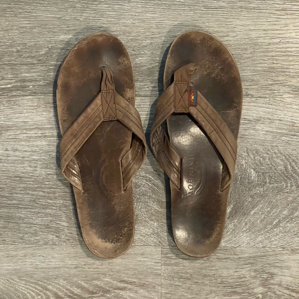 Women’s Rainbow Flip-flops Size 8